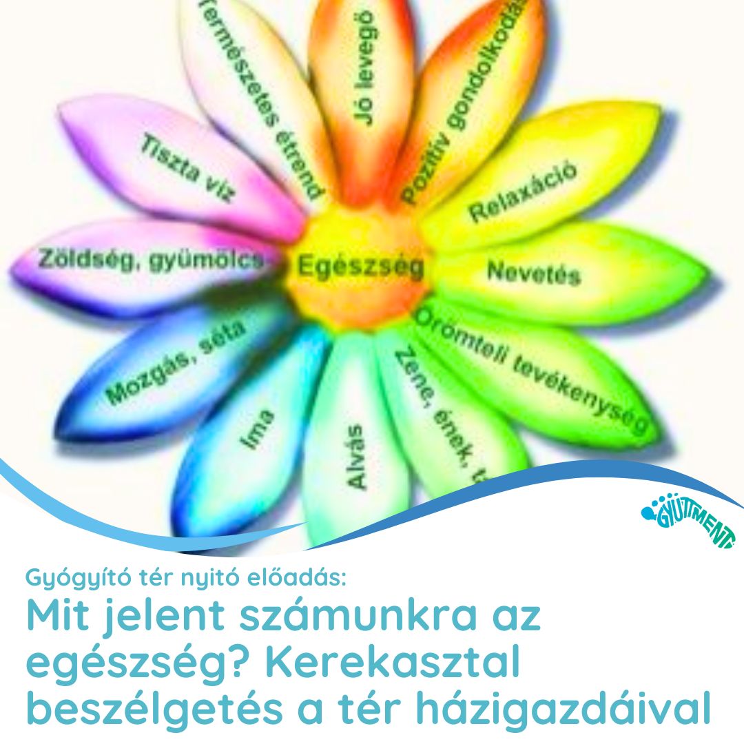 Gyógyító tér nyitó előadás: Mit jelent számunkra az egészség? Kerekasztal beszélgetés a tér házigazdáival